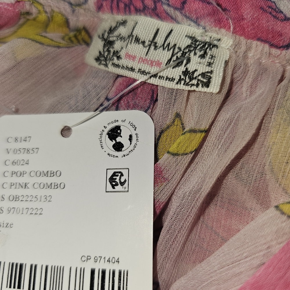 Free People Women's Moon Phase Printed Midi Nightgown Sz M - Picture 6 of 8